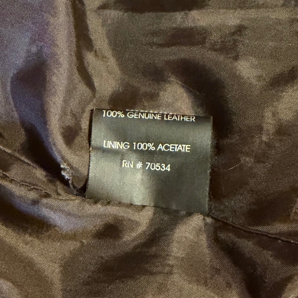 Orvis Womens Brown Leather Trench Coat Long Jacket Size L Vintage Ecuador - Picture 5 of 12
